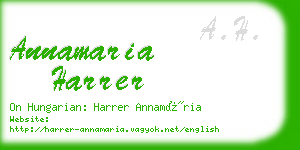 annamaria harrer business card